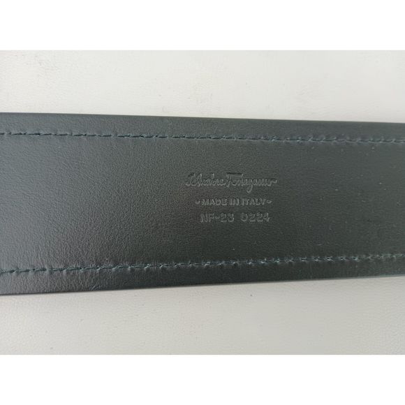 Salvatore Ferragamo Women\'s Big Gancini Buckle Black Leather Belt Size 75 cm main image 5